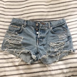Calvin Klein Vintage Distressed Shorts